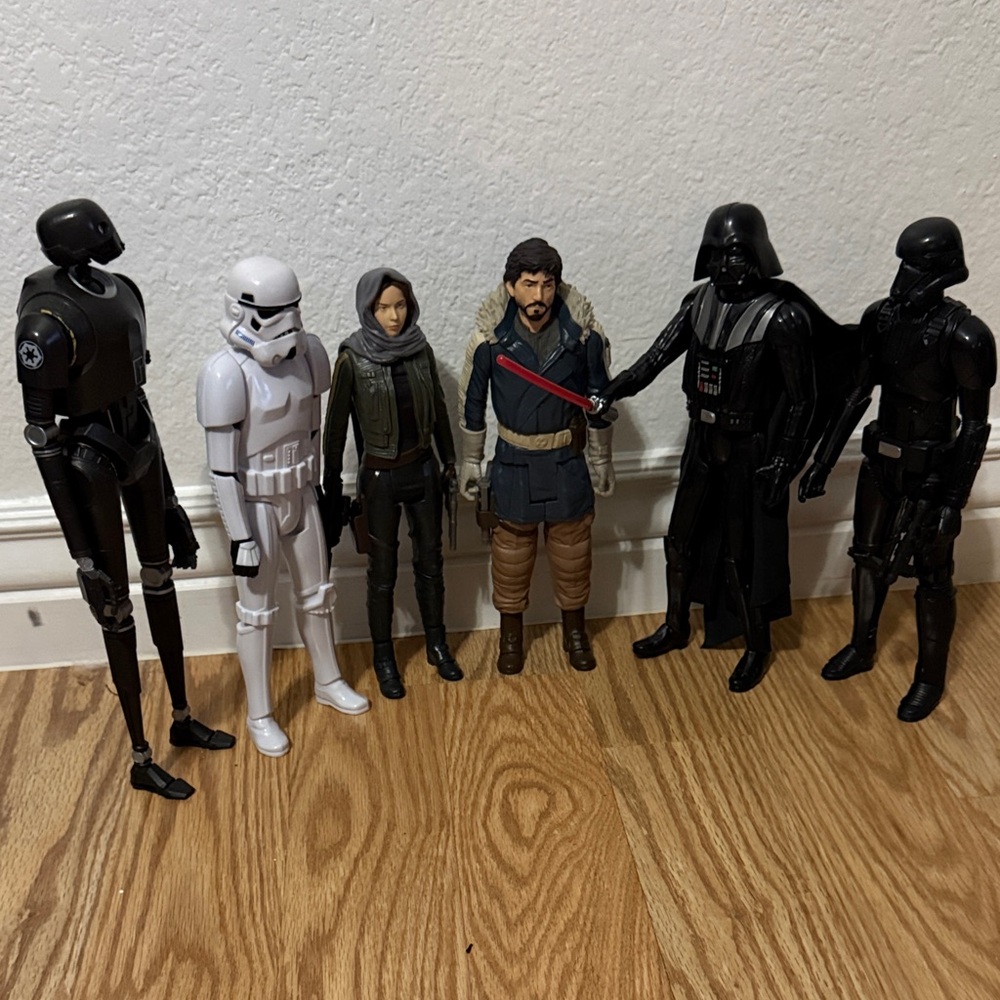 16 inch Hasbro Star Wars Action Figures Set - Black, White, Brown